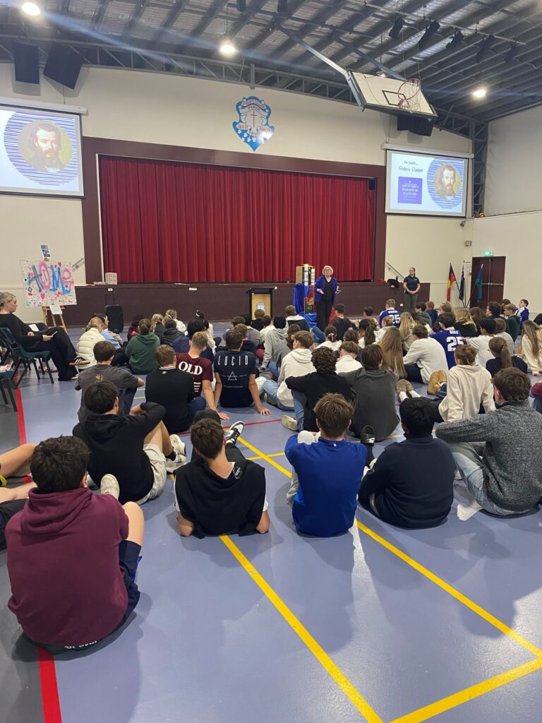 students learn about homelessness